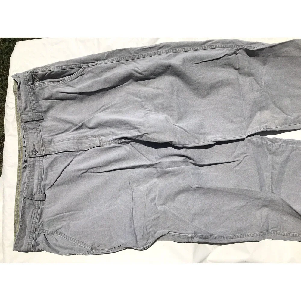 The North Face A5 Series Pants Mens 38 Gray Belted Articulated Knees Canvas